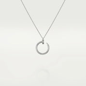 0.50 Ct Round Shaped Channel Set Lab Diamond Pendant