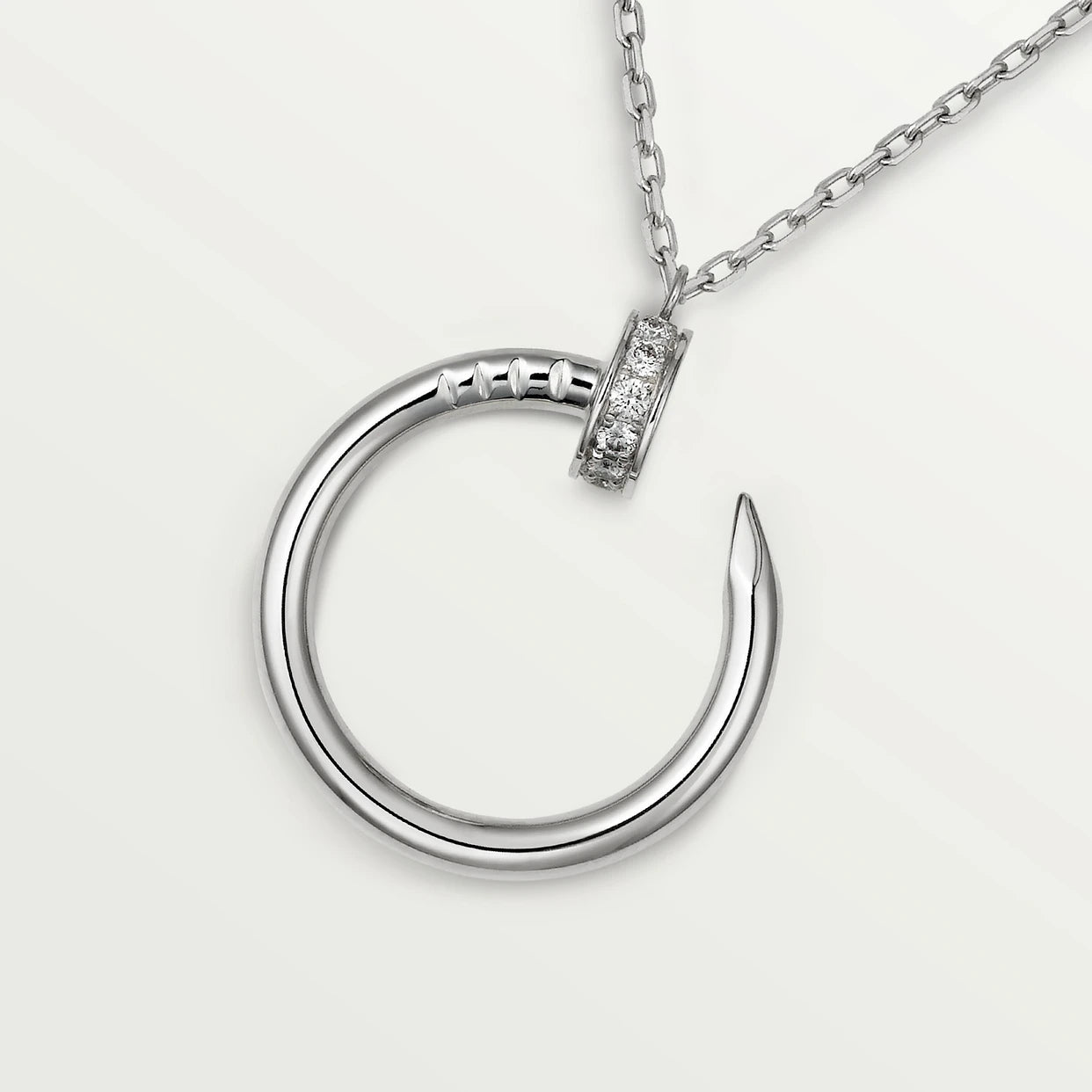 0.50 Ct Round Shaped Channel Set Lab Diamond Pendant
