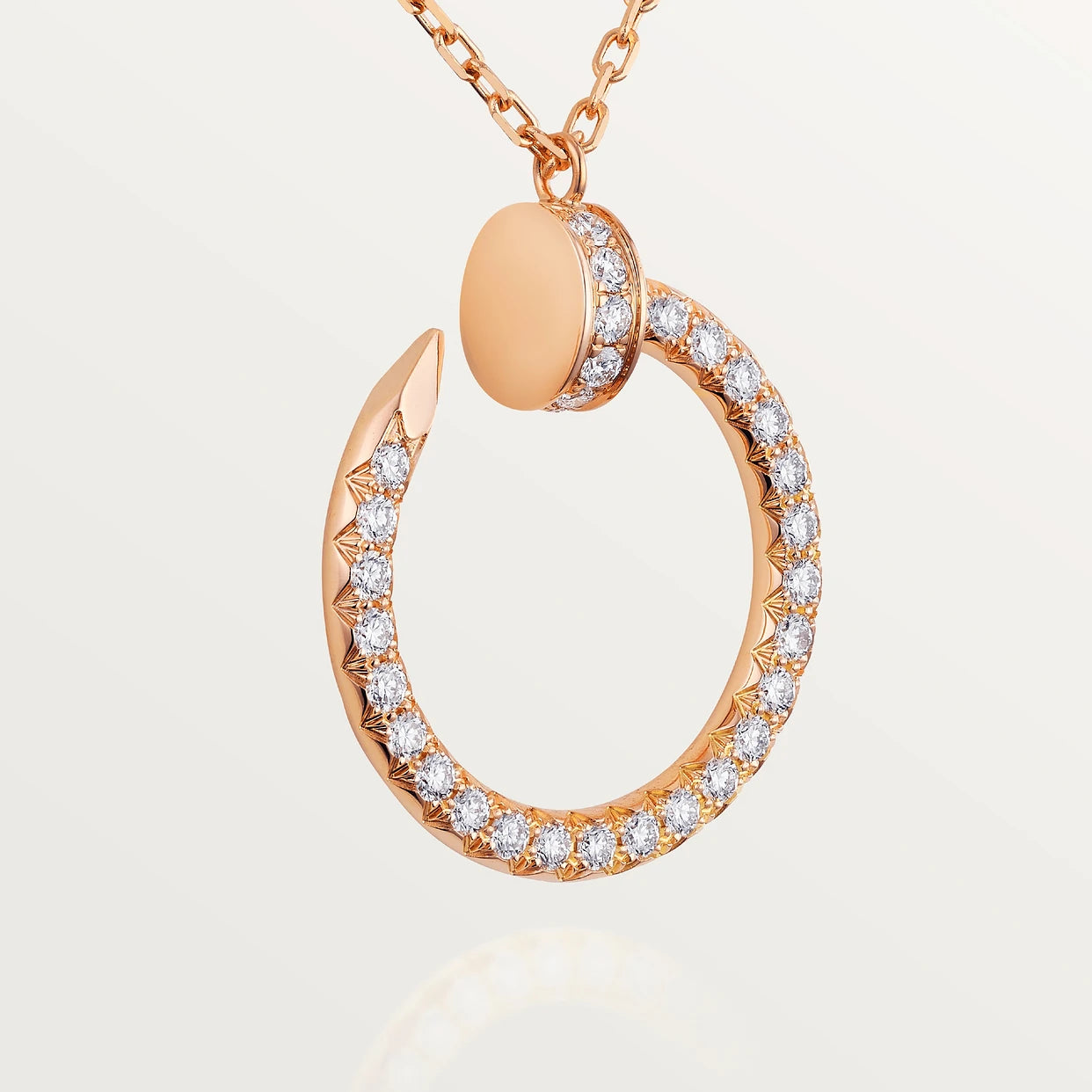 0.50 Ct Round Shaped Channel Set Lab Diamond Pendant