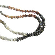 16 Inch Mixed Color Uncut Diamond Beads Necklace