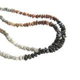 16 Inch Mixed Color Uncut Diamond Beads Necklace