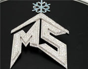 7 Ct Round Cut Pave Set MS Hip-Hop Lab Diamond Pendant
