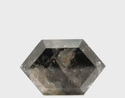 2 ct Hexagon Shape Salt and Pepper Diamond