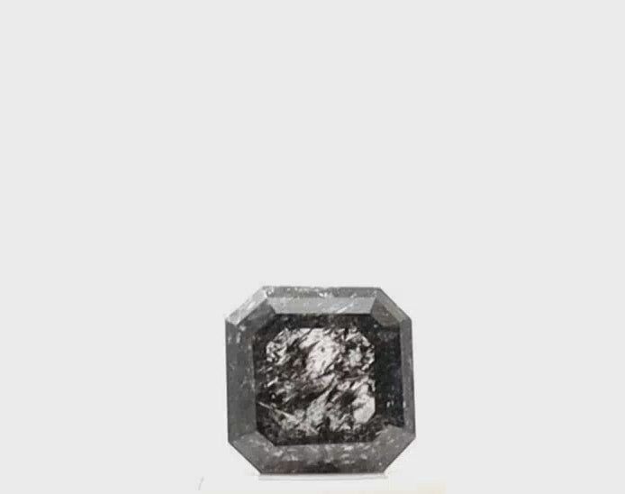 0.50 Carat Radiant Cut Salt And Pepper Diamond