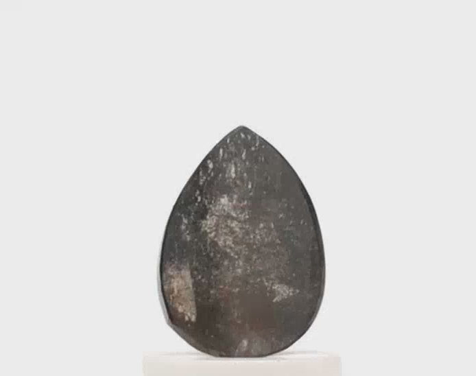 0.50 Ct Pear Cut Salt and Pepper Diamond