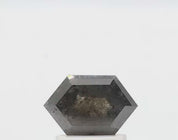 0.89 ct Hexagon Shape Salt and Pepper Diamond