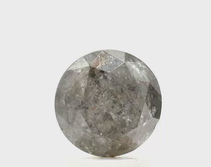 2.04 Ct Round Cut Salt and Pepper Diamond