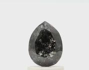 1.09 Ct Pear Shape Salt and Pepper Diamond
