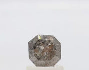 0.75 Ct Asscher Cut Salt and Pepper Diamond