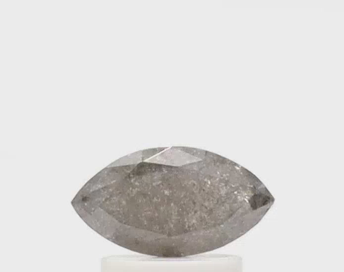 0.80 ct Marquise Cut Salt and Pepper Diamond