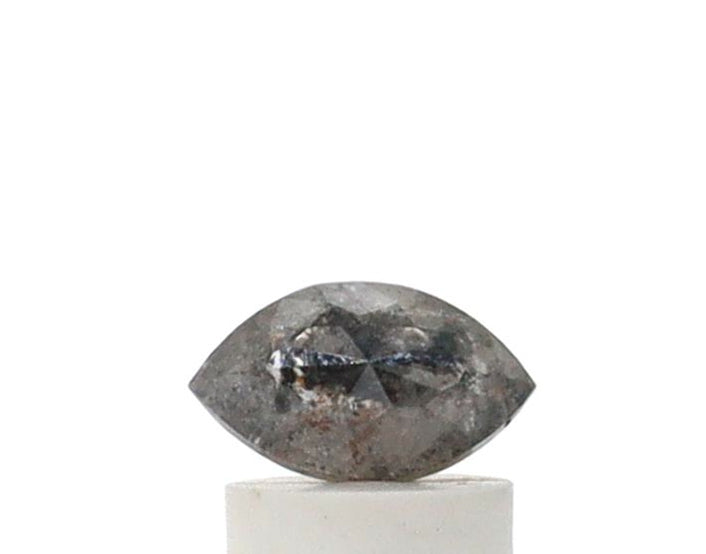 0.74 Carat Marquise Shape Salt and Pepper Diamond