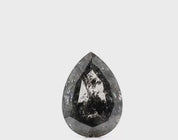 0.50 Ct Pear Cut Salt and Pepper Diamond