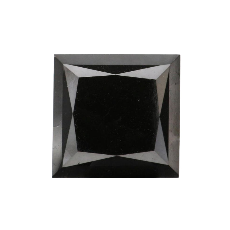 6 MM Size Princess Cut Diamond Loose Black Diamonds