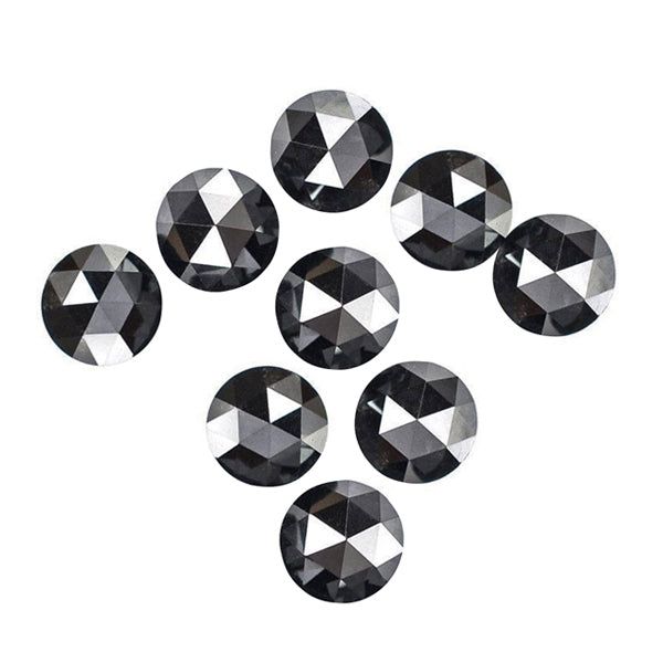 3 To 4 MM Rose Cut Natural Black Diamonds Lot