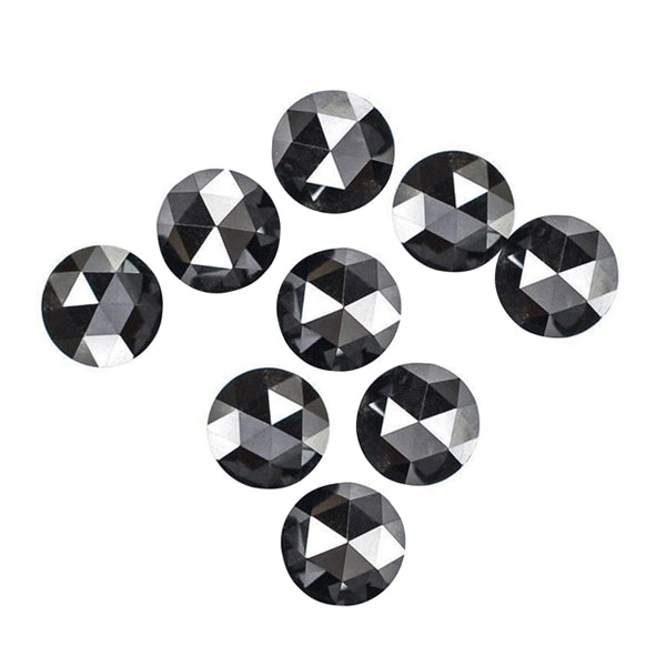 3 To 4 MM Rose Cut Natural Black Diamonds Lot