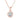0.50 Carat Round Shaped Solitaire Bezel Setting Diamond Pendant In Rose Gold