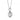 0.50 Carat Round Shaped Solitaire Bezel Setting Diamond Pendant In White Gold