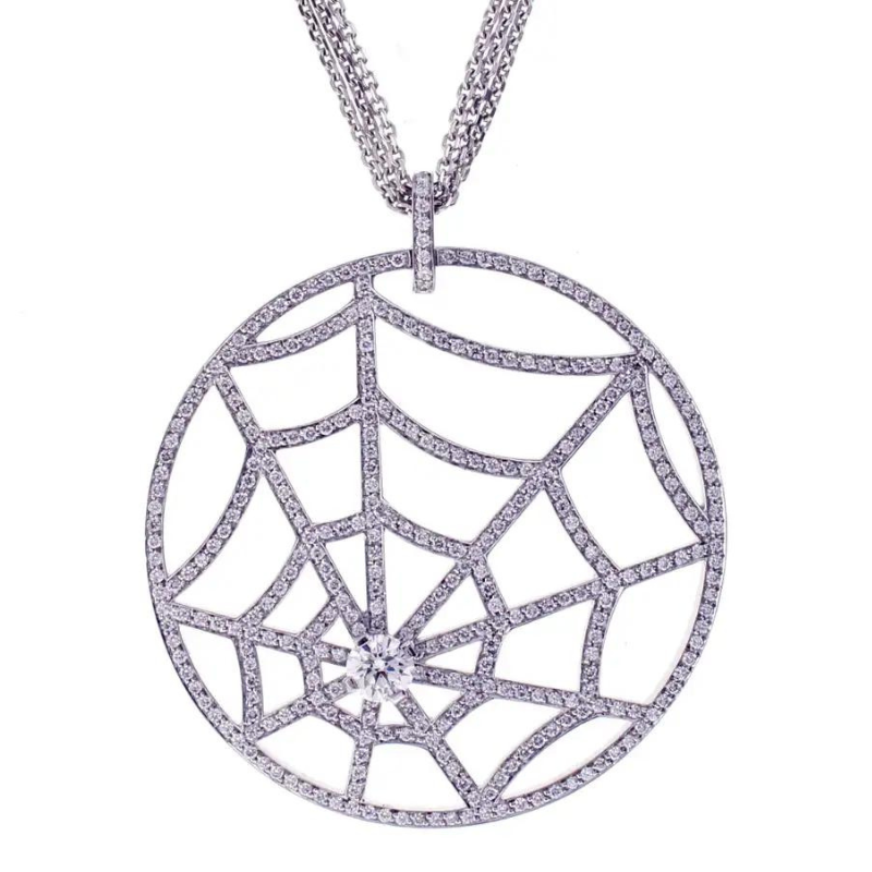 1.50 Carat Spider Web Lab Diamond Pendant