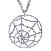 1.50 Carat Spider Web Lab Diamond Pendant