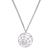 1.50 Carat Spider Web Lab Diamond Pendant 950 Platinum Natural Diamond
