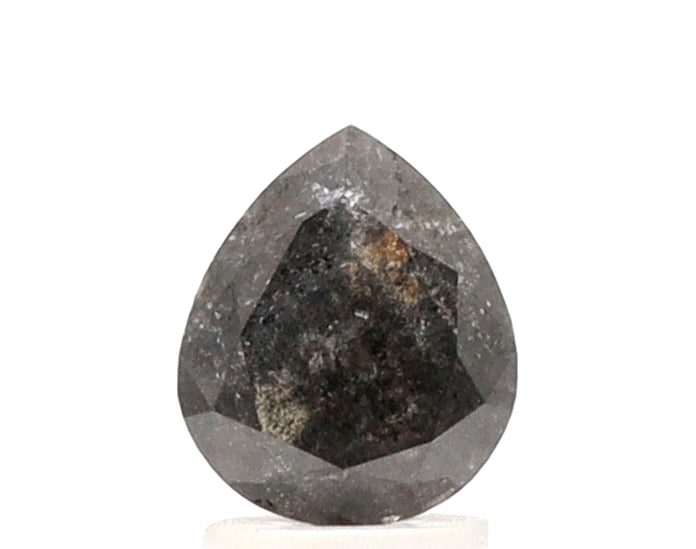 1.89 Ct Pear Cut Salt and Pepper Diamond
