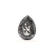 0.50 Ct Pear Cut Salt and Pepper Diamond