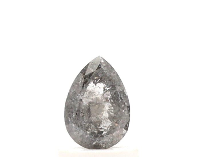 0.72 Ct Pear Cut Salt and Pepper Diamond