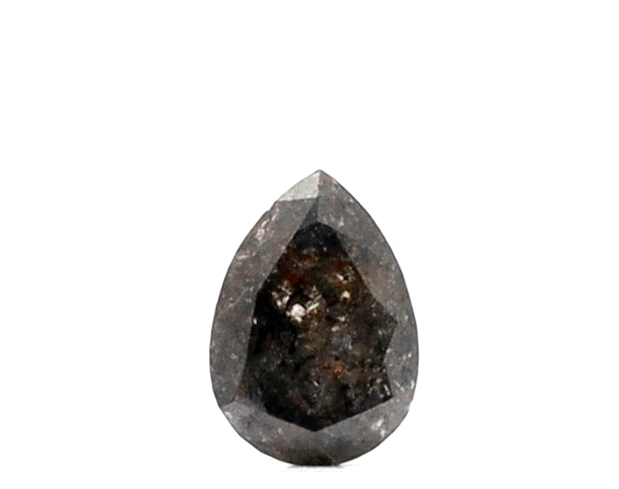 0.70 ct Pear Shape Salt and Pepper Diamond