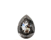 0.50 Ct Pear Shape Salt and Pepper Diamond