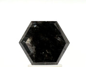 1.70 Ct Hexagon Shape Salt and Pepper Diamond