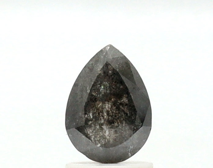 1.05 Ct Pear Shape Salt and Pepper Diamond