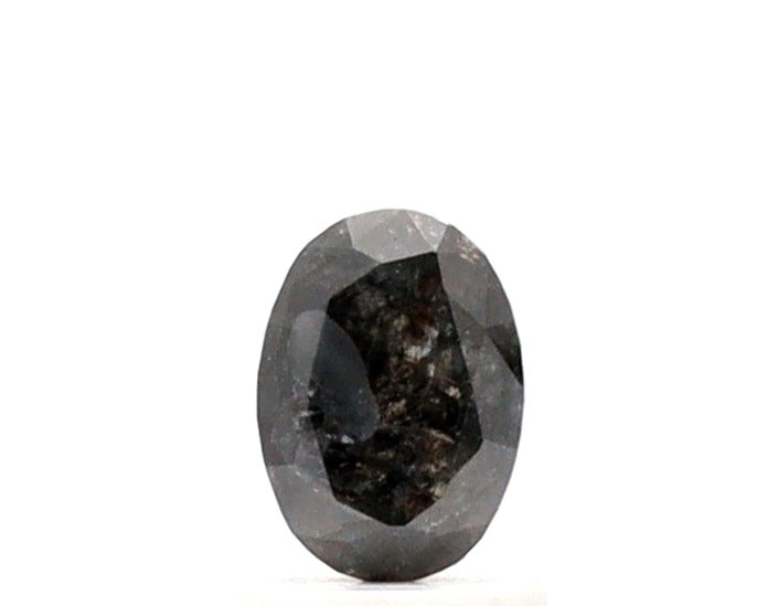 1.057 Ct Oval Cut Salt and Pepper Diamond