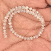 7 Inch White Diamond Beads Bracelet