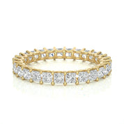 1.95 Ct Princess Cut Prong Setting Diamond Eternity Band In White Gold 18K Yellow Gold Natural Diamond Eternity Wedding Rings